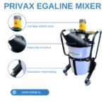 Privax MS3X25 Egaline Mixer 100liter 1900 watt 1