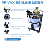 Privax MS3X25 Egaline Mixer 100liter 1900 watt 2