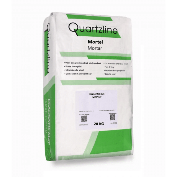 Quartzline MRP NF Uitvlakmortel vloer wand 20 KG 1.png Quartzline MRP NF Uitvlakmortel vloer wand 20 KG 1.png
