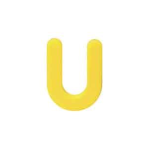 BIHUI Hoefijzer Vulplaat Geel 220 stuks 5 mm.