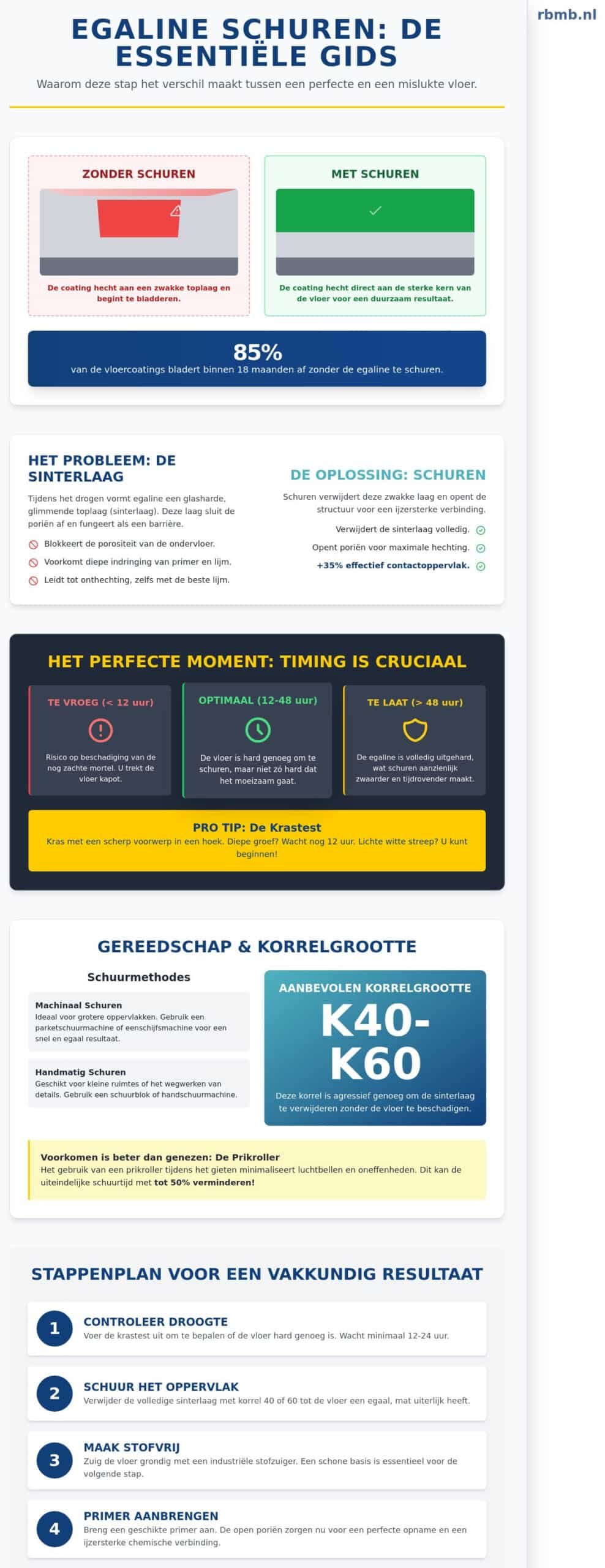 Egaline schuren: Waarom, wanneer en hoe doe je dat?