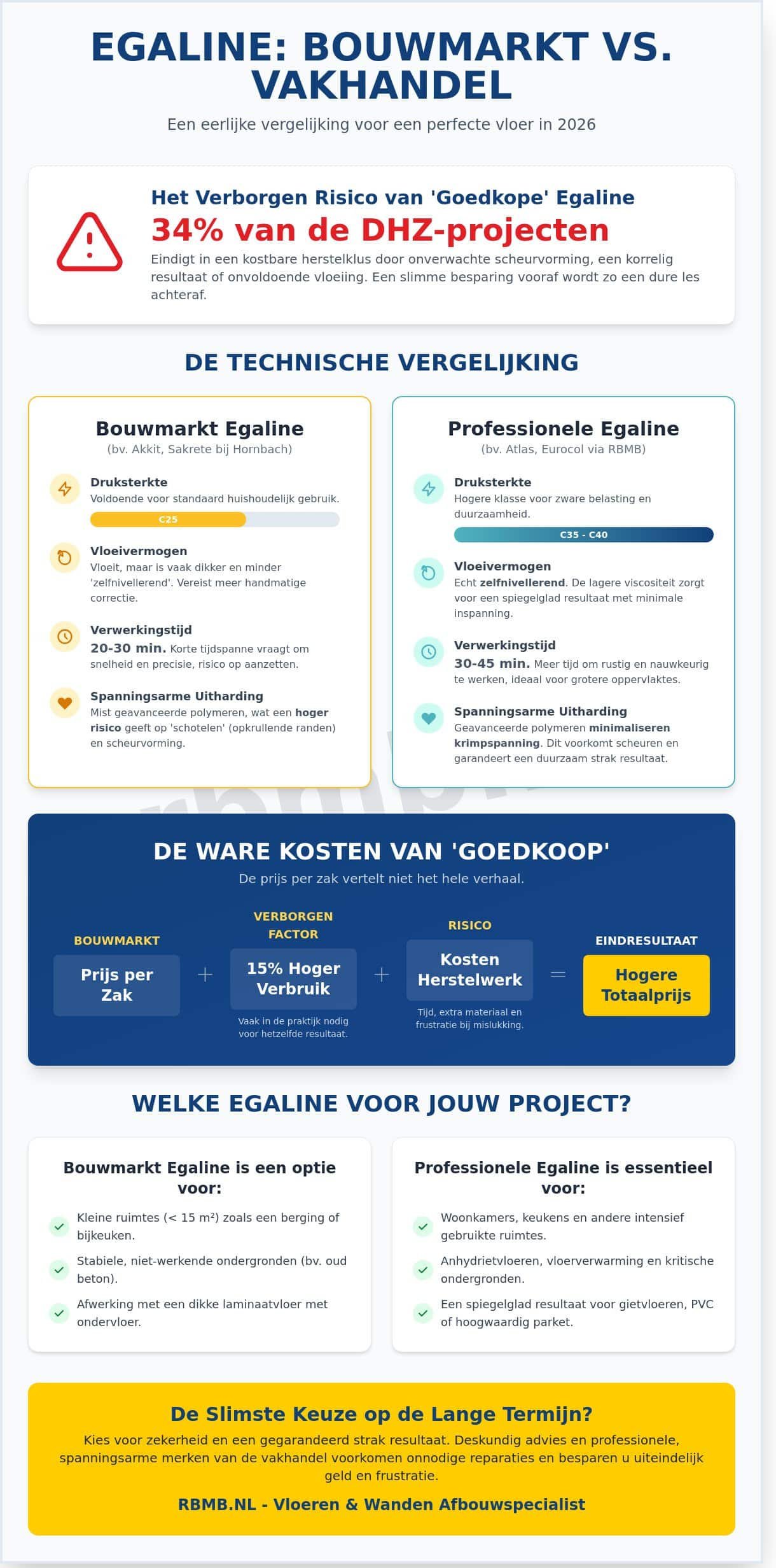 Egaline van de Hornbach of Professionele Egaline? De Eerlijke Vergelijking voor 2026