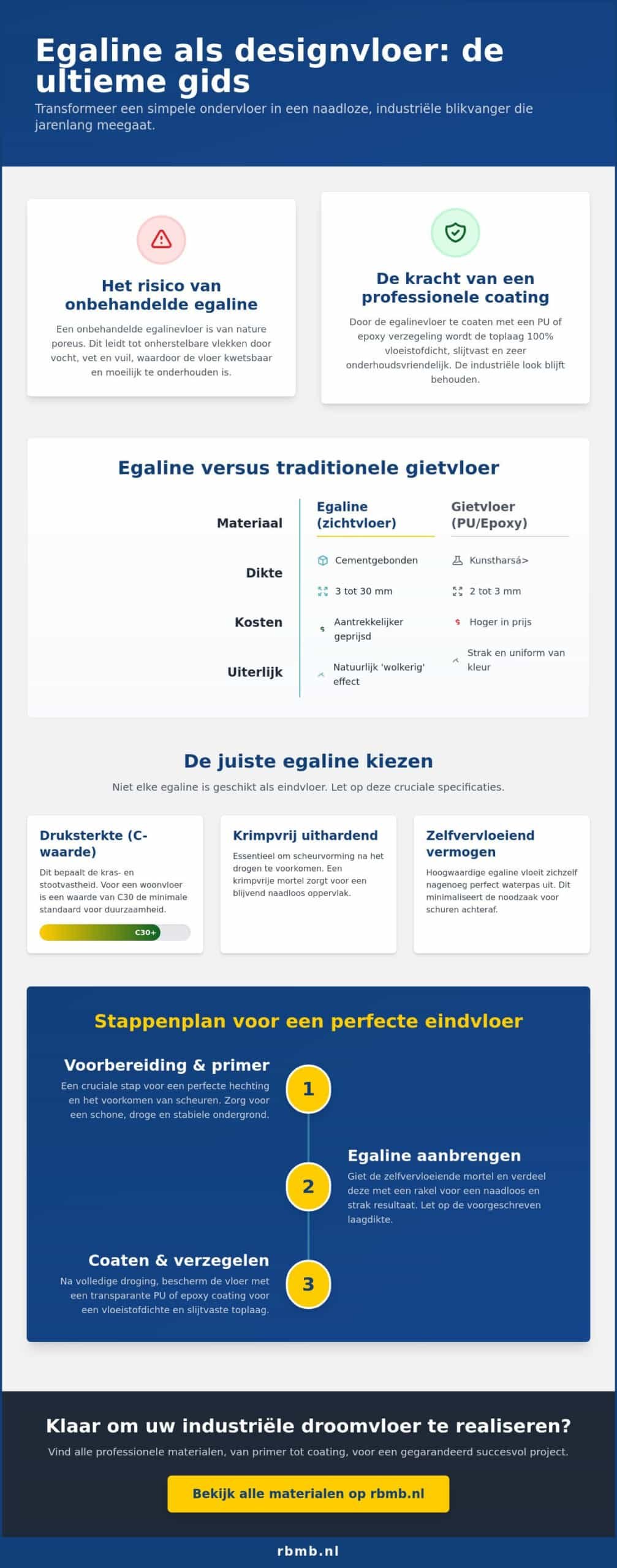 Egaline als eindvloer: een complete gids voor een industriële look