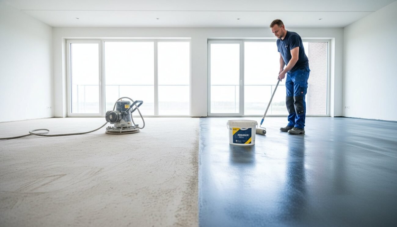 Anhydrietvloer schuren en primen: De complete gids voor een perfecte hechting